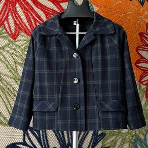 CAbi Connery Jacket 3551 - Plaid Boxy Jacket for All Seasons - Great Style - M